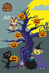 ハロウィンポストカード-39