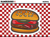 ハンバーガーのイラスト-1