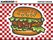 ハンバーガーのイラスト-11