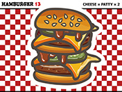 ハンバーガーのイラスト-13