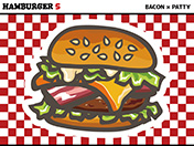 ハンバーガーのイラスト-5