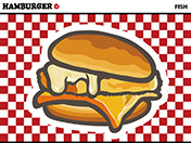 ハンバーガーのイラスト-6