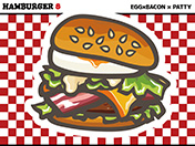 ハンバーガーのイラスト-8