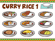 カレーライスのセット-1