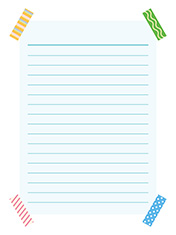 マステで貼った便箋