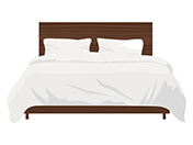 ダブルベットのイラスト