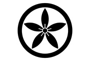 家紋-丸に細桔梗（桔梗紋）