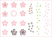 桜のイラスト素材-1