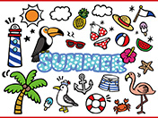 夏のイラスト素材-1