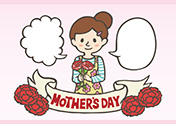 レトロな母の日のイラスト-1