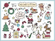 ゆるい手描きイラストX'MAS-1
