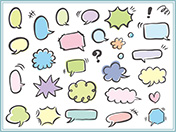 手描き吹き出しセット-1