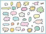 手描き吹き出しセット-4