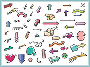 手描き矢印セット-1