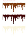 垂れたチョコレートのヘッダーセット-3