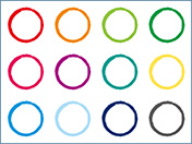 中太のクレヨンの円