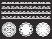 レースの素材A-1（白）