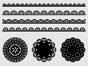 レースの素材A-2（黒）