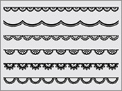 レースの素材B-2（黒）