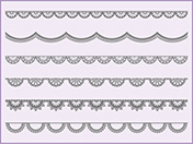 レースの素材B-3（グレー）