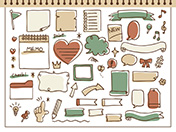 手描きあしらいセットA-4（ナチュラル）