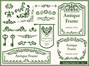 アンティーク風フレームセット-2