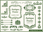 アンティーク風フレームセット-3