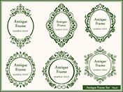 アンティーク風フレームセット-6