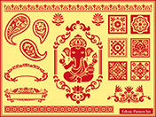 エスニック風パターンセット-3