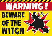 魔女に注意ポスター-1（A4横）