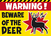 シカに注意ポスター-1（A4横）