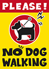 犬の散歩禁止ポスター-2（A4縦）