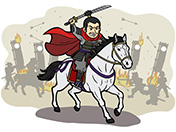 戦場を駆ける織田信長