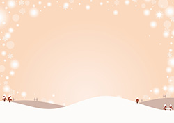 	シンプルな冬の背景-42（A4横）