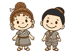 子供職業体験「縄文時代の衣装」