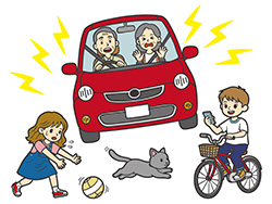 急ブレーキをかける高齢者ドライバー-2