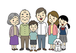 6人家族-2-3世帯・犬