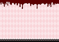 チョコとアーガイルとレースの背景-1