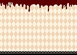 チョコとアーガイルとレースの背景-3