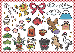 年賀状素材（汎用）-2