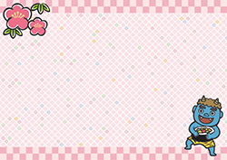 節分のシンプルな背景-1（A4横）