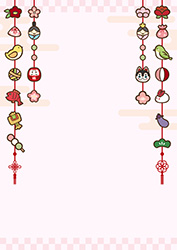つるし雛の背景-5（A4縦）