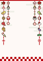 つるし雛の背景-6（A4縦）