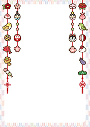 つるし雛の背景-7（A4縦）