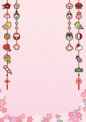 つるし雛の背景-8（A4縦）