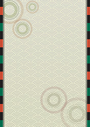 シンプルな歌舞伎柄背景-14（A4縦）