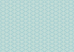 和柄背景「青海波」-2（A4横）