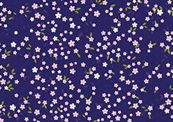 シンプルな桜の背景-8（A4横）