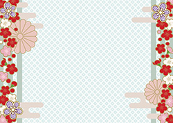 少しレトロな梅のフレーム-8（A横）