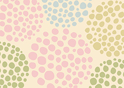 手描きドット柄背景-2（A4横）